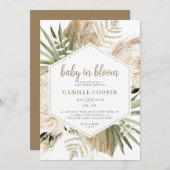 Boho Baby in Bloom Pampas Grass Kaart (Voorkant / Achterkant)