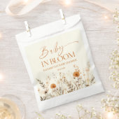 Boho Baby in Bloom Wildflower Baby shower Bedankzakje (Geknipt)