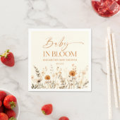 Boho Baby in Bloom Wildflower Baby shower Servet (Insitu)
