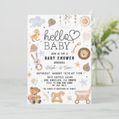 Boho Baby Jongen Kinderkamer Douche Kaart (Staand voorkant)