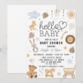 Boho Baby Jongen Kinderkamer Douche Kaart (Voorkant / Achterkant)