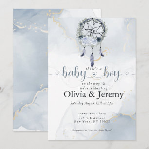BOHO Baby Jongen Stof Blauw Droomvanger Kaart