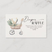 Boho Baby kinderwagen Geslacht Neutraal Luier Raff Informatiekaartje (Voorkant)