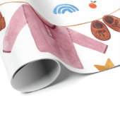 Boho Baby Kleding Baby shower Cadeaupapier (Rol Hoek)