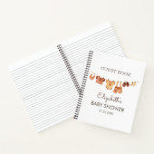 Boho Baby Kleding Baby shower Gastenboek Notitieboek (Binnen)