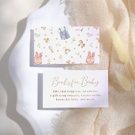 Boho Baby Kleding Baby shower Informatiekaartje