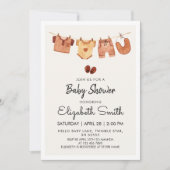 Boho Baby Kleding Baby shower Kaart (Voorkant)