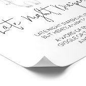 Boho Baby Kleding Baby shower Late Night Luiers Poster (Hoek)