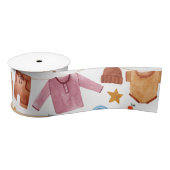 Boho Baby Kleding Baby shower Satijnen Lint (Spoel)