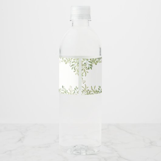 Boho Baby Kleding Baby shower Waterfles Etiket (Achterkant)