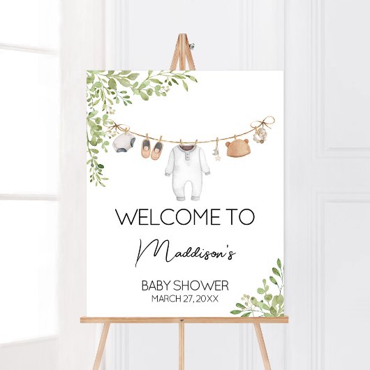 Boho Baby Kleding Baby shower Welkom Poster