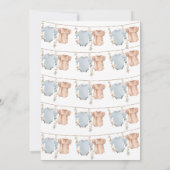 Boho Baby Kleding Geslacht Onthullen Partij Uitnod Kaart (Achterkant)