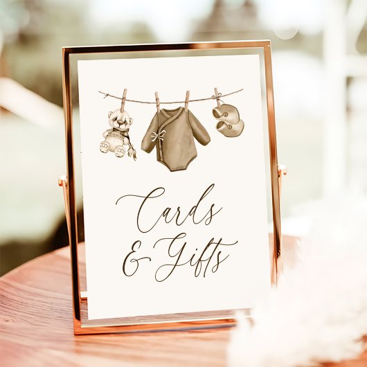 Boho Baby Kleding Jongen Baby shower Kaarten en ge Poster