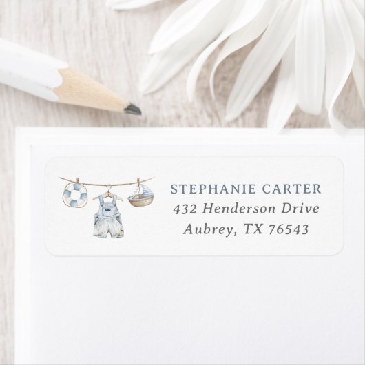 Boho Baby Kleding Jongen Baby shower Retouradres Etiket (Insitu)