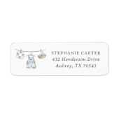 Boho Baby Kleding Jongen Baby shower Retouradres Etiket (Voorkant)