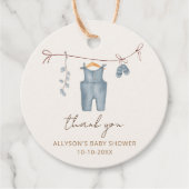 Boho baby kleding lief baby boy baby shower bedankjes labels (Voorkant)