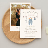 Boho baby kleding lief baby boy baby shower kaart