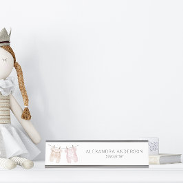 Boho Baby Kleding Waterverf Babysitter Bureau Naambordje