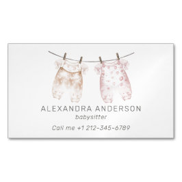 Boho Baby Kleding Waterverf Babysitter Magnetisch Visitekaartje