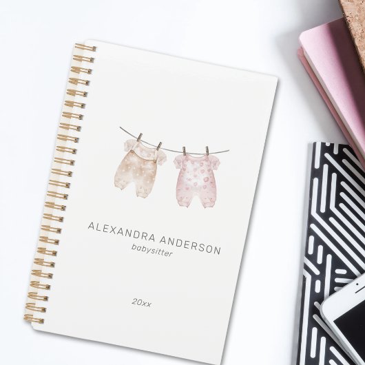 Boho Baby Kleding Waterverf Babysitter Service Planner