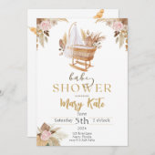 Boho Baby meisje baby shower Kaart (Voorkant / Achterkant)