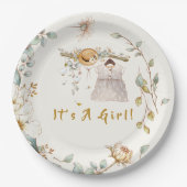 Boho Baby Meisje Jurk Outfit Papieren Bordje (Voorkant)