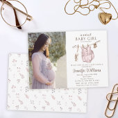 boho baby meisje kleding baby shower foto kaart
