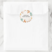 Boho Baby Meisje Kleding Baby shower Ronde Sticker (Tas)