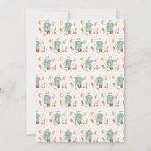 Boho Baby Meisje Kleding Baby shower Uitnodiging (Achterkant)