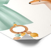 Boho Baby Meisje Kleding Baby shower Welkomstbord Poster (Hoek)