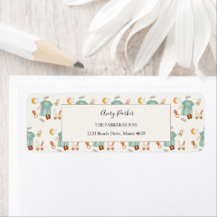 Boho baby meisje kleding patroon retour adres etiket