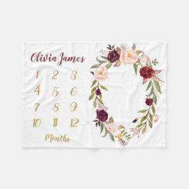 Boho Baby Meisje Mijlpalen Maandelijkse Baby Deken