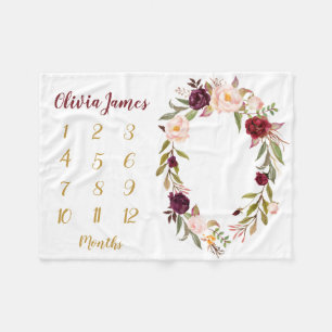 Boho Baby Meisje Mijlpalen Maandelijkse Baby Deken