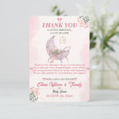 Boho Baby Meisje Shower Bedankkaart (Staand voorkant)