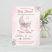 Boho Baby Meisje Shower Uitnodiging Template (Staand voorkant)