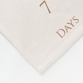 Boho Baby Milestone Woodland Dierenkrans Fleece Deken (Hoek)