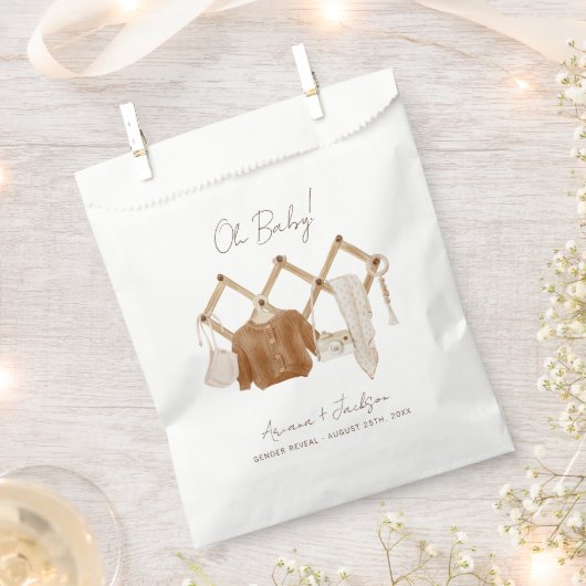 Boho Baby Neutrale Shower Invitation Bedankzakje (Geknipt)