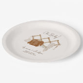 Boho Baby Neutrale Shower Invitation Papieren Bordje (Gekanteld)