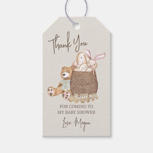Boho Baby Nursery Theme Bedankt Cadeaulabel (Voorkant)