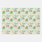 Boho Baby Olifant, Aap, Leeuw Golf Baby Patroon Inpakpapier Vel (Voorkant 2)