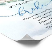 Boho Baby olifant blauw bloemenspel Mijn Water Bro Poster (Hoek)