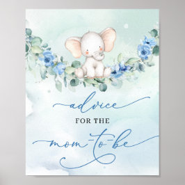 Boho Baby olifant script Advies voor de aanstaande Poster