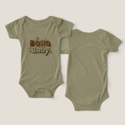 Boho Baby One-piece Top (Ontwerp Voorkant & Achterkant)