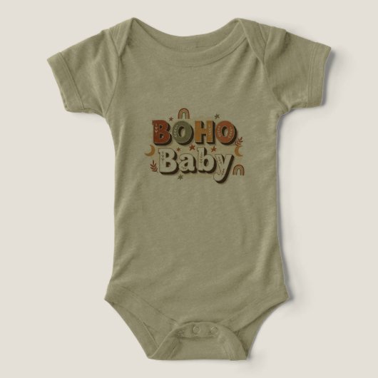 Boho Baby One-piece Top (Design voorkant)