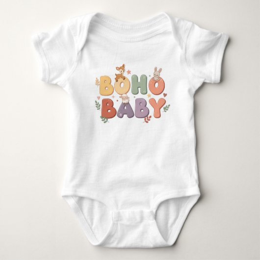 Boho Baby Pastel Eén-delig Zwempak Romper (Voorkant)