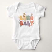 Boho Baby Pastel One-Piece Romper (Voorkant)