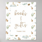 Boho Baby Pattern Baby shower Boeken Geschenken Poster (Voorkant)