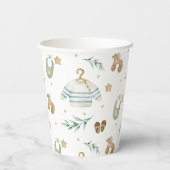 Boho  Baby Pattern Papieren Bekers (Achterkant)