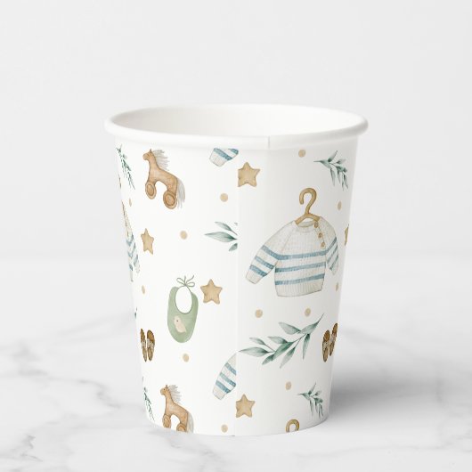 Boho  Baby Pattern Papieren Bekers (Rechts)