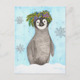 Boho Baby Penguin Briefkaart